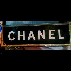 1950s lighted Chanel sign